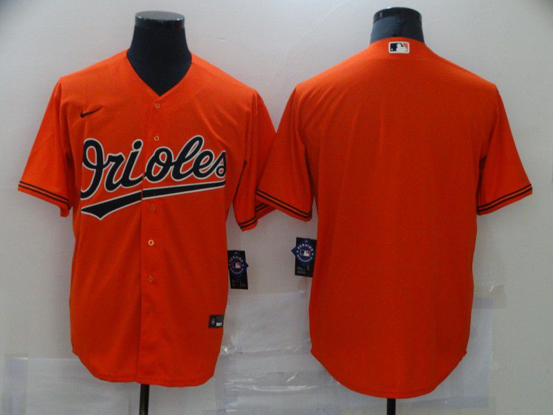 Men Baltimore Orioles Blank Orange Game 2021 Nike MLB Jersey